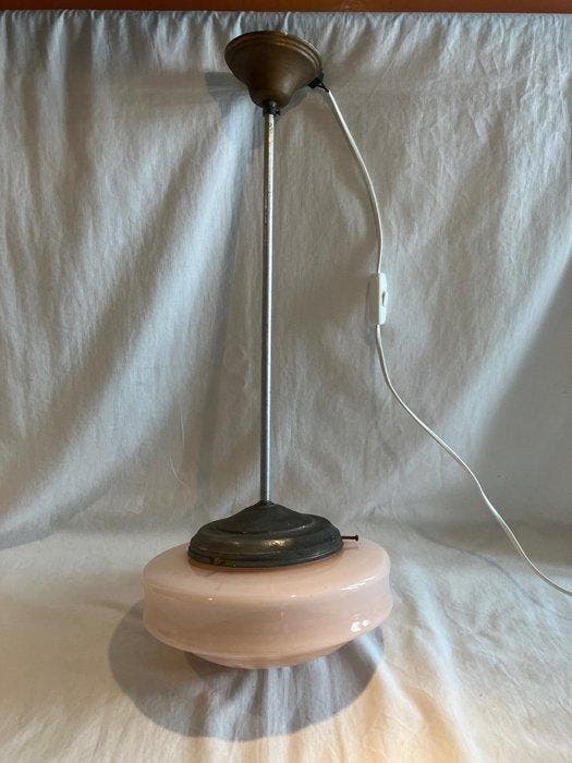 Plafondlamp - Opaline glas, Antiquités & Art, Antiquités | Éclairage