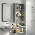 vidaXL Badkamer wandkast met plank Grijze Sonoma 40 x 14 x, Verzenden, Nieuw