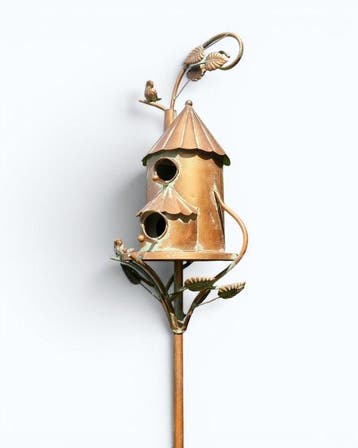 Beeldje - Birdhouse - IJzer, Antiek en Kunst