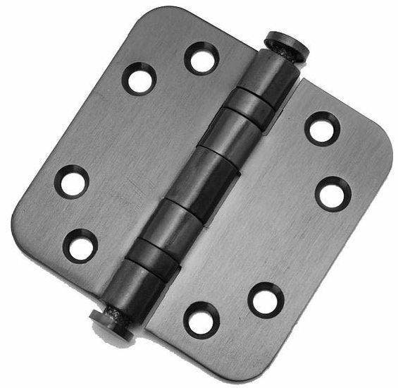 Kogellagerscharnier 8989 mm ronde hoek PVD gunmetal, Bricolage & Construction, Serrurerie de bâtiment & Dispositif de fermeture