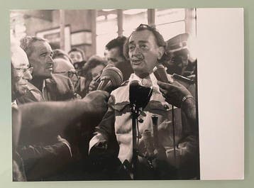 Jean Ribière (1922- 1989) - Dali à la gare de Perpignan,