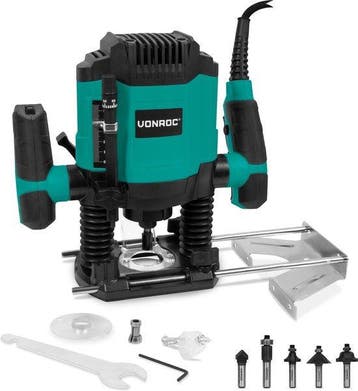 2dekans | VONROC Bovenfrees 1200W – 6-8mm – Variabel, Doe-het-zelf en Bouw, Ophalen of Verzenden, Nieuw