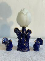 Tafellamp (3) - Bird lamp with 2 birds - Keramiek