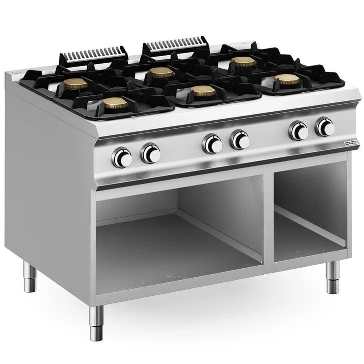Fornuis | DOMINA PRO 900 | Gas | 6 Branders (6x 5.5kW) |, Zakelijke goederen, Horeca | Keukenapparatuur, Nieuw in verpakking, Verzenden
