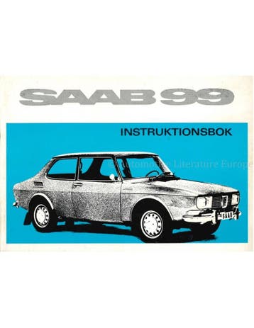 1969 SAAB 99 INSTRUCTIEBOEKJE ZWEEDS, Ophalen of Verzenden