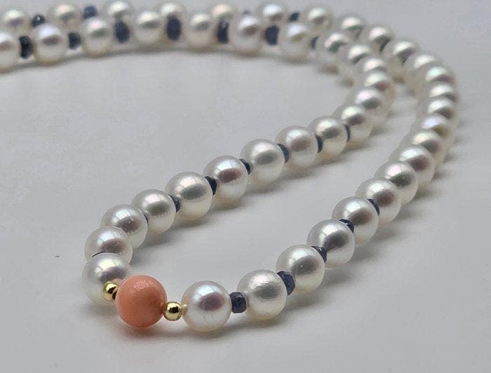Zonder minimumprijs - Halsketting - 18 karaat Geel goud, Bijoux, Sacs & Beauté, Colliers