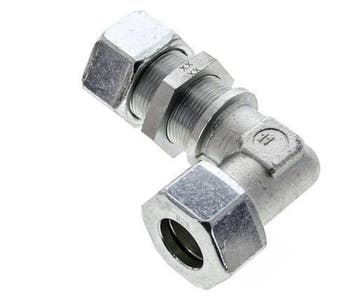 25S Acier zingué Coude de coupe Raccord de cloison 400 bar, Verzenden