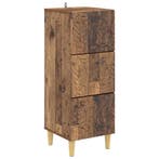 vidaXL Ladekast Oud hout 33 x 34,5 x 90 cm Bewerkt hout, Verzenden, Nieuw