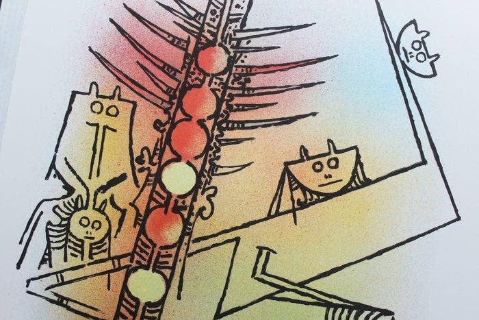Wifredo Lam (1902-1982) - Le feu vert, Antiquités & Art, Antiquités | Autres Antiquités