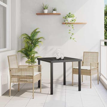 Beige Tuinstoel 2st | Retour deal | Knaller!, Jardin & Terrasse, Chaises de jardin, Verzenden