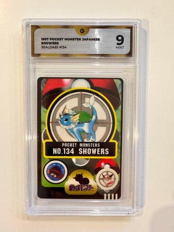 Pokémon - 2 Graded card - Aquali - GG 9, Hobby en Vrije tijd, Nieuw