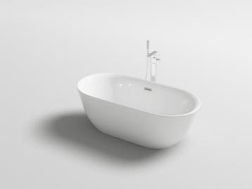 Veiling - Vrijstaand bad Wit - 170x80x60cm - incl. drain & s