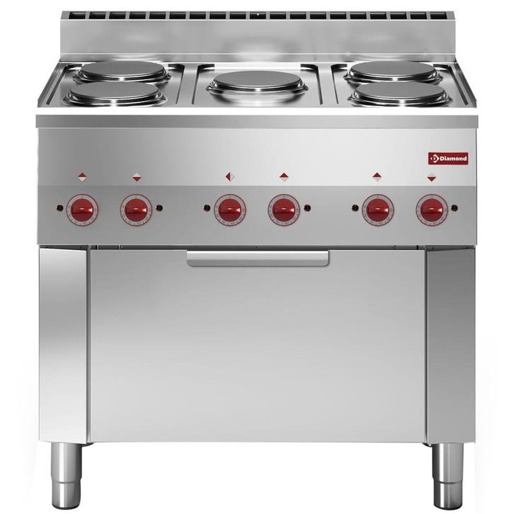 Fornuis + Heteluchtoven | PRO 600 | Elektrisch | 5, Zakelijke goederen, Horeca | Keukenapparatuur, Nieuw in verpakking, Verzenden
