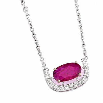 Sans prix de réserve - Collier - 14 carats Or blanc -