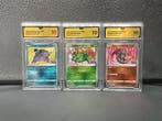 Pokémon - 3 Graded card - Dracaufeu, Tortank, Florizarre