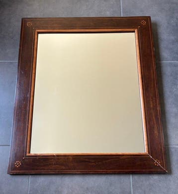 Art Deco - Miroir - Acajou, Antiek en Kunst