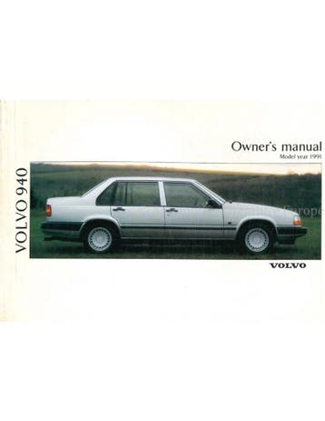 1991 VOLVO 940 INSTRUCTIEBOEKJE ENGELS