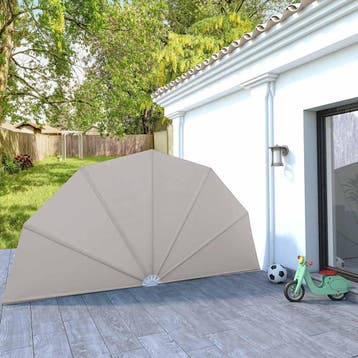 vidaXL Terrasscherm inklapbaar 200 cm crème, Verzenden, Nieuw