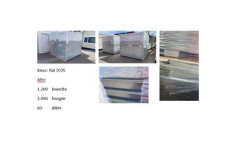 Sandwichpanelen NIEUW (na-isolatie van uw container), Articles professionnels, Machines & Construction | Abris de chantier & Conteneurs