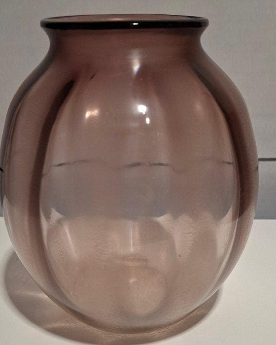Glasfabriek Leerdam - A.D. Copier - Vaas - Tinglazuren, Antiek en Kunst, Antiek | Glaswerk en Kristal