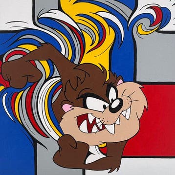 PAAPI (1986) - Tasmanian Devil x Mondriaan, Antiek en Kunst