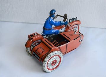SFA - Blikken speelgoed - Side-car - 1950-1960 - Frankrijk