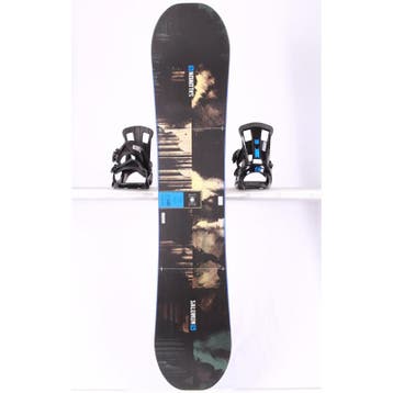 145 snowboard SALOMON WILD CARD, Black/blue, FLAT/rocker, Verzenden