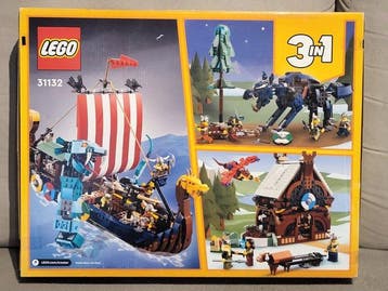 Lego Set - 31132 - Creator - Viking Ship and the Midgard, Nieuw