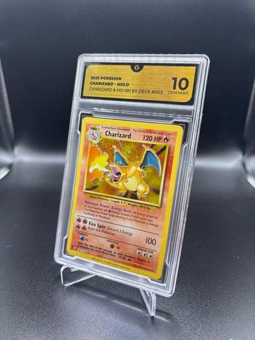 Pokémon - 1 Graded card - Dracaufeu Charizard & Ho-Oh EX, Hobby & Loisirs créatifs