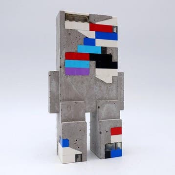 Wxyz (1980) - sculptuur, 322-1 1/1 - Concrete & LEGO -