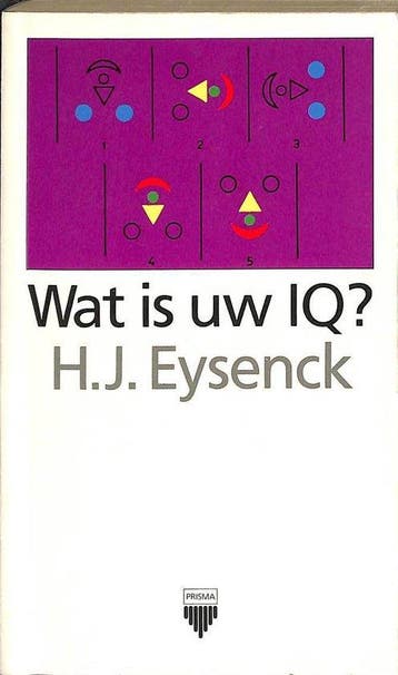 Prisma pocket1063Wat is uw IQ? / Prisma pocket / 1063, Boeken, Verzenden, Gelezen, Hans Eysenck