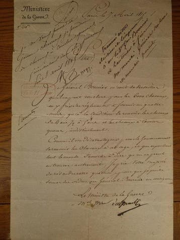Napoléon Bonaparte / Louis Nicolas Davout - Lettre signée à, Collections