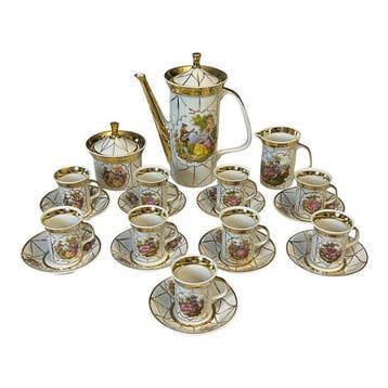 NO RESERVE PRICE - Porcellana Bavaria - Koffieservies (21) -