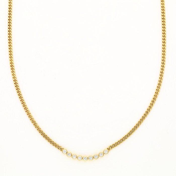 Collier - 14 carats Or jaune Diamant (Naturelle), Bijoux, Sacs & Beauté, Colliers