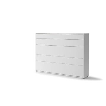Lenart Bed Concept Horizontaal Opklapbed 140x200 - Wit, Nieuw