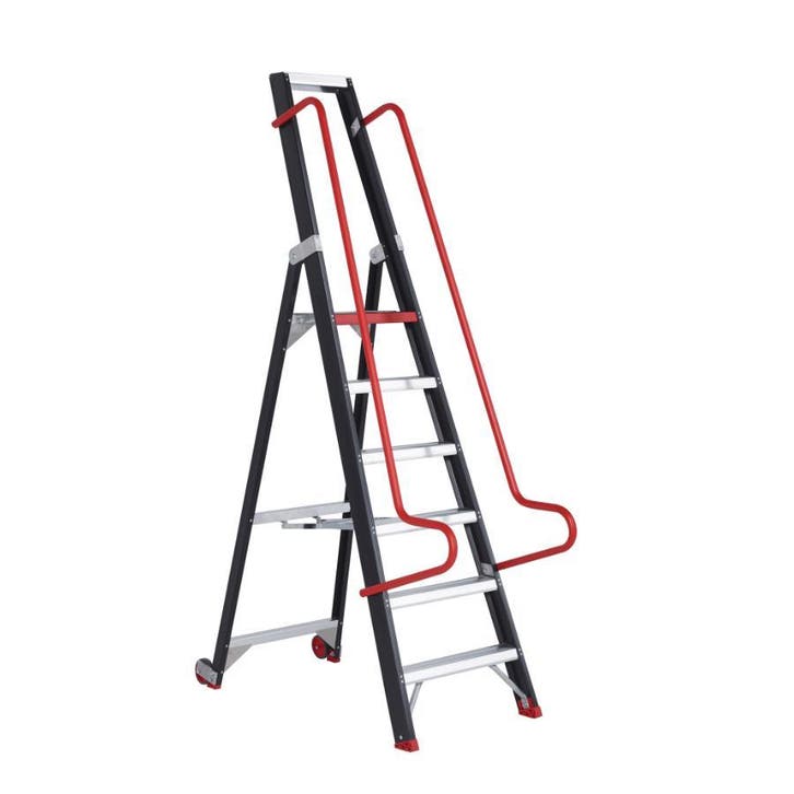 Altrex enkele magazijntrap Taurus 6 treden, Doe-het-zelf en Bouw, Ladders en Trappen, Trap, Nieuw, 2 tot 4 meter, Ophalen of Verzenden