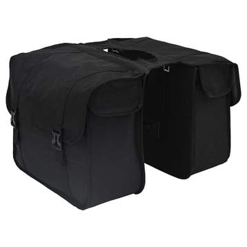 vidaXL Fietstas Zwart 40 x 18,5 x 35 cm Polyester, Fietsen en Brommers, Fietsaccessoires | Fietstassen, Verzenden, Nieuw