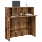 vidaXL Receptiebalie 100x50x103,5 cm bewerkt hout oud, Verzenden