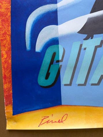 Pinel - Affiche publicitaire originale GITANES – Pinel –