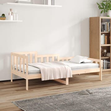vidaXL Slaapbank zonder matras 90x190 cm massief grenenhout, Verzenden