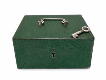 Beaumont Green Craquele - Brandkast - Staal - Vintage Money