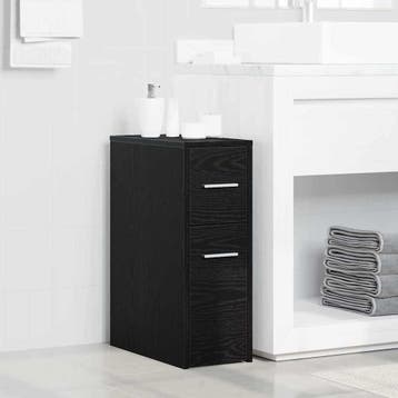 vidaXL Badkamermeubel Set Zwart Eiken 22 x 44 x 61.5 cm, Verzenden, Nieuw