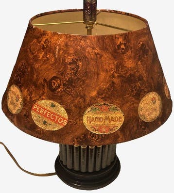 Tafellamp - Hout - Sigarenlamp