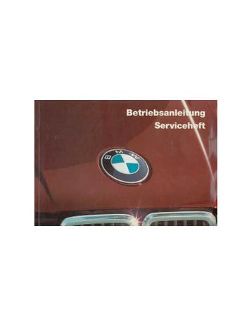 1985 BMW 3 SERIE INSTRUCTIEBOEKJE DUITS