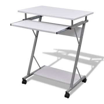 vidaXL Studenten computerbureau 60 x 40 x 74 cm (wit), Huis en Inrichting, Verzenden, Nieuw