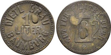 Biermarke o J Baumburg Kloster an der Alz:, Postzegels en Munten, Penningen en Medailles, Verzenden