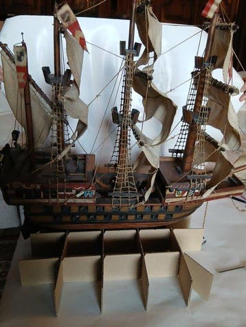 Modelschip - Adler v. Lübeck - Modelschip Adler uit Lübeck, Hobby en Vrije tijd, Nieuw