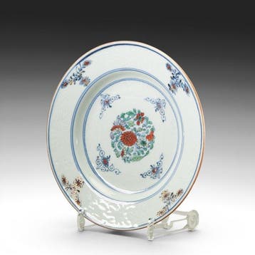Doucai - Anhua decor - - Bord - Porselein - Yongzheng