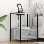 vidaXL Nachtkastje 2 pcs Grijs Sonoma 42 x 41 x 56 cm, Verzenden, Nieuw