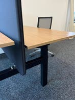 Refurbished Duo Bureau Voorzien Van Nieuwe Bladen, Verzenden, In hoogte verstelbaar, Zo goed als nieuw